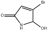 4-bromo-1,5-dihydro-5-hydroxy-2H-Pyrrol-2-one 구조식 이미지