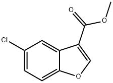 3-Benzofurancarboxylic acid, 5-chloro-, methyl ester 구조식 이미지