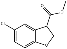 3-Benzofurancarboxylic acid, 5-chloro-2,3-dihydro-, methyl ester 구조식 이미지