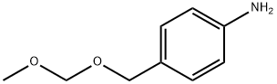 Benzenamine, 4-[(methoxymethoxy)methyl]- Structure