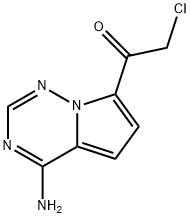 Ethanone, 1-(4-aminopyrrolo[2,1-f][1,2,4]triazin-7-yl)-2-chloro- 구조식 이미지