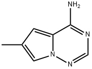 Pyrrolo[2,1-f][1,2,4]triazin-4-aMine, 6-Methyl- Structure