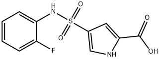 4-[(2-fluorophenyl)sulfamoyl]-1H-pyrrole-2-carboxylic acid Structure