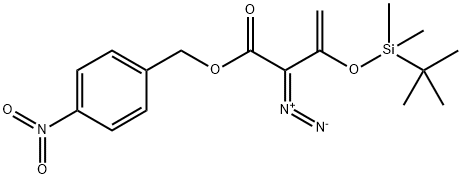 3-Butenoic acid, 2-diazo-3-[[(1,1-dimethylethyl)dimethylsilyl]oxy]-, (4-nitrophenyl)methyl ester Structure