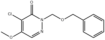3(2H)-Pyridazinone, 4-chloro-5-methoxy-2-[(phenylmethoxy)methyl]- 구조식 이미지