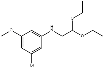 (3-Bromo-5-methoxy-phenyl)-(2,2-diethoxy-ethyl)-amine Structure