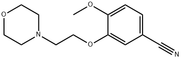 Benzonitrile, 4-methoxy-3-[2-(4-morpholinyl)ethoxy]- Structure