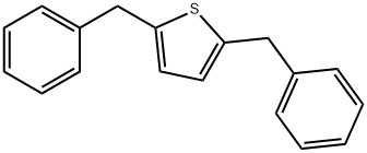 2,5-dibenzyl-thiophene Structure