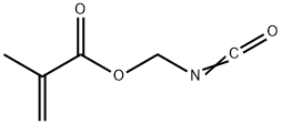 2-Propenoic acid, 2-methyl-, isocyanatomethyl ester Structure