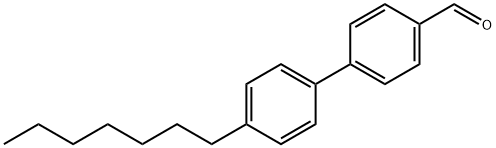 [1,1'-Biphenyl]-4-carboxaldehyde, 4'-heptyl- Structure