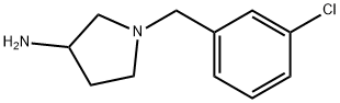 3-Pyrrolidinamine, 1-[(3-chlorophenyl)methyl]- Structure