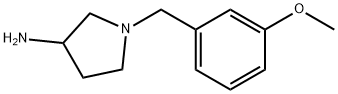 3-Pyrrolidinamine, 1-[(3-methoxyphenyl)methyl]- Structure