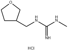 1-Methyl-3-(tetrahydro-3-furylmethyl)guanidium dihydrogen (DN)  hydrochloride Structure