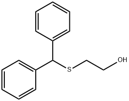 Ethanol, 2-[(diphenylmethyl)thio]- Structure