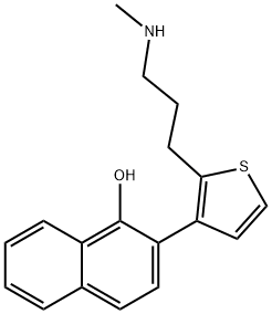 Duloxetine iMpurity (alpha-hydroxy) 구조식 이미지