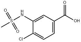 4-chloro-3-methanesulfonamidobenzoic acid Structure