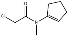 Acetamide, 2-chloro-N-1-cyclopenten-1-yl-N-methyl- 구조식 이미지