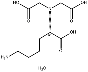 Nα,Nα-비스(카르복시메틸)-L-리신수화물 구조식 이미지