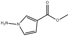 1H-Pyrrole-3-carboxylic acid, 1-amino-, methyl ester 구조식 이미지