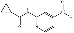 Cyclopropanecarboxamide, N-(4-nitro-2-pyridinyl)- Structure