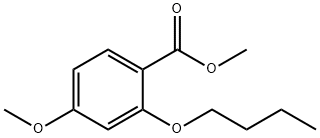 methyl 2-butoxy-4-methoxybenzoate Structure