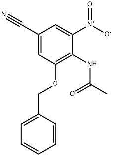 Acetamide, N-[4-cyano-2-nitro-6-(phenylmethoxy)phenyl]- Structure