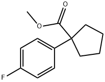 Cyclopentanecarboxylic acid, 1-(4-fluorophenyl)-, methyl ester Structure