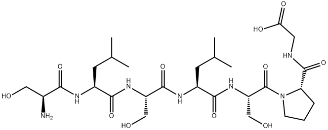 H-Ser-Leu-Ser-Leu-Ser-Pro-Gly-OH Structure