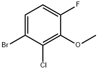 1-bromo-2-chloro-4-fluoro-3-methoxybenzene 구조식 이미지