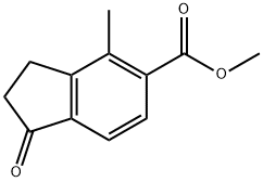 1H-Indene-5-carboxylic acid, 2,3-dihydro-4-methyl-1-oxo-, methyl ester Structure