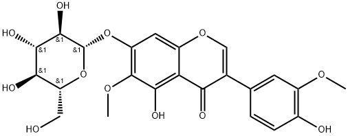 Iristectorigenin A 7-glucoside Structure