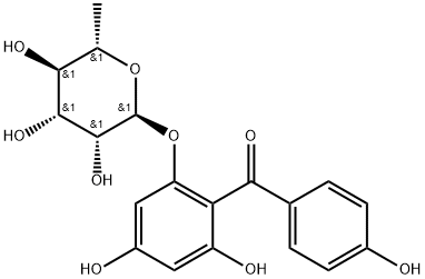 Iriflophene 2-O-alpha-L-rhampyraside Structure