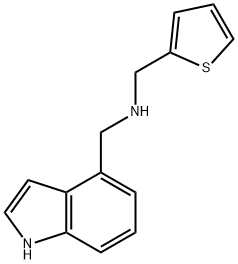 1H-Indole-4-methanamine, N-(2-thienylmethyl)- Structure