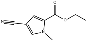 1H-Pyrrole-2-carboxylic acid, 4-cyano-1-methyl-, ethyl ester Structure