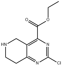 ethyl 2-chloro-5,6,7,8-tetrahydropyrido[4,3-d]pyrimidine-4-carboxylate Structure