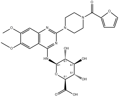 Prazosin N-β-D-Glucuronide Structure