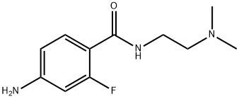 Benzamide, 4-amino-N-[2-(dimethylamino)ethyl]-2-fluoro- Structure