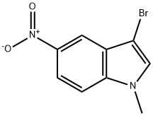 3-Bromo-1-methyl-5-nitroindole Structure
