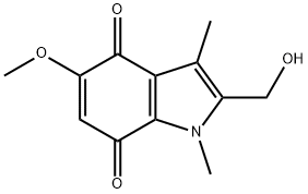 2-(hydroxymethyl)-5-methoxy-1,3-dimethyl-1H-indole-4,7-dione Structure