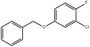 Benzene, 2-chloro-1-fluoro-4-(phenylmethoxy)- Structure