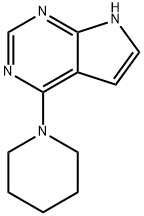 7H-Pyrrolo[2,3-d]pyrimidine, 4-(1-piperidinyl)- Structure