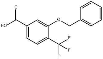 3-(Benzyloxy)-4-(trifluoromethyl)benzoic acid 구조식 이미지