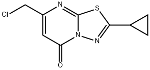 7-(chloromethyl)-2-cyclopropyl-5H-[1,3,4]thiadiazolo[3,2-a]pyrimidin-5-one(SALTDATA: FREE) Structure
