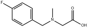 N-(4-fluorobenzyl)-N-methylglycine(SALTDATA: HCl) Structure