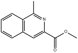 3-Isoquinolinecarboxylic acid, 1-methyl-, methyl ester Structure