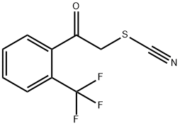 Thiocyanic acid, 2-oxo-2-[2-(trifluoromethyl)phenyl]ethyl ester Structure