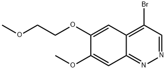 4-bromo-7-methoxy-6-(2-methoxyethoxy)cinnoline 구조식 이미지