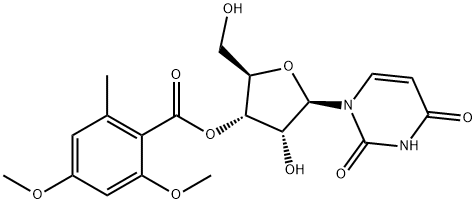 Uridine, 3'-(2,4-dimethoxy-6-methylbenzoate) Structure