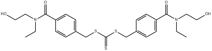 Bis{4-[ethyl-(2-hydroxyethyl)carbamoyl]benzyl} Trithiocarbonate 구조식 이미지