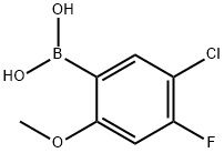 (5-Chloro-4-fluoro-2-methoxyphenyl) boronic acid Structure